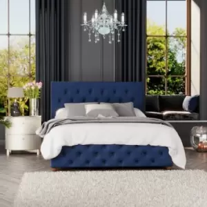 Laurence Llewelyn-Bowen Luna Ottoman Storage Bed, Plush Velvet, Navy King