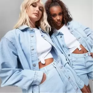 Missguided Oversized Denim Shirt - Blue