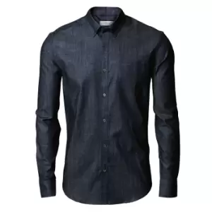 Nimbus Mens Torrance Casual Denim Shirt (L) (Indigo Blue)