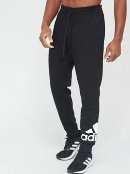 adidas BOS Fleece Pants - Black/White, Size XS, Men