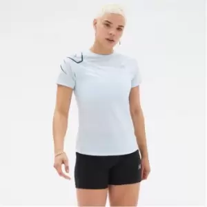 New Balance Impact Short Sleeve Run T-Shirt Womens - Blue