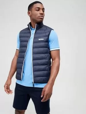 BOSS Thor Padded Gilet, Dark Blue Size XL Men