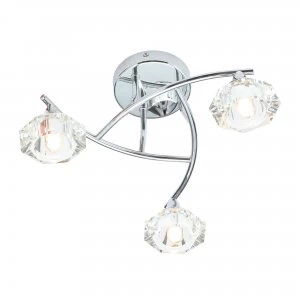 Spa Reena 3 Light Bathroom Wall Light Chrome