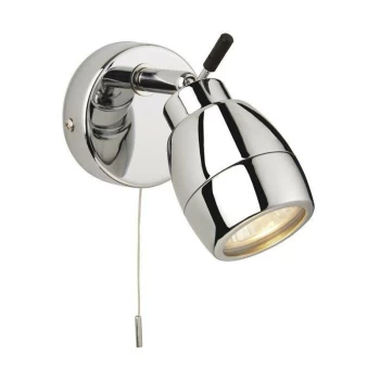 Firstlight Marine - 1 Light Single Switched Bathroom Ceiling Spotlight Chrome IP44, GU10