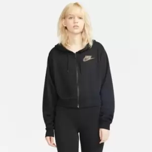 Nike Leo Full Zip Hoodie Womens - Black