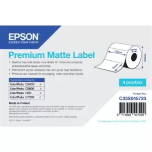 Epson Premium Matte Label - Die-cut Roll: 102mm x 76mm 1570 labels