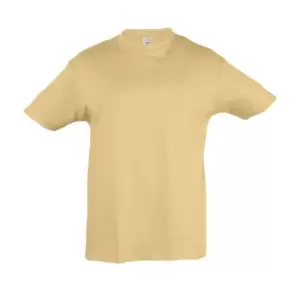 SOLS Kids Regent Short Sleeve T-Shirt (12yrs) (Sand)