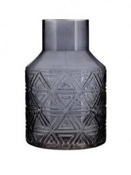 Premier Housewares Complements Dakota Grey Glass Vase