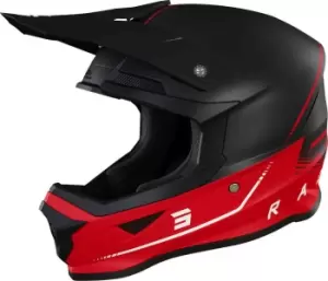 SHOT Furious Raw 3.0 Black Red Matt Offroad Helmet S