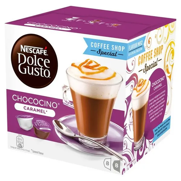 Nescafe Dolce Gusto Chococino Caramel Coffee 16 Capsules