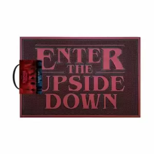 Stranger Things Enter The Upside Down Door Mat (One Size) (Red)