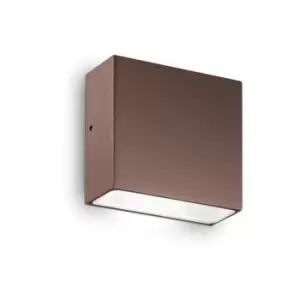 Ideal Lux TETRIS-1 - Outdoor Wall Downlight Lamp 1 Light Coffee IP44, G9