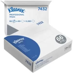 Kimberly Clark White Medical Wipes Wipe, 66 Per Package 110mm, X 185mm