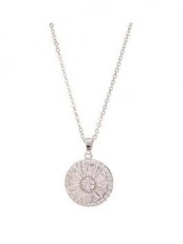 Jon Richard Cz Crystal Circle Baguette Pendant