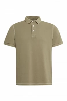 Mens French Connection Triple Stitch Polo Shirt Lichen