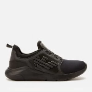 Emporio Armani EA7 A Racer Reflex Runner Trainers Black Size 7 Men