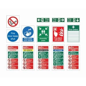 Stewart Superior Safety Signs Starter Pack for Medium Sized Businesses Pack of 30 Signs.