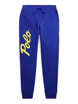 Ralph Lauren Boys Polo Logo Jog Pants - Blue Size 7 Years=S