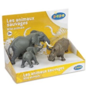 Papo Wild Animal Kingdom: Display Box Wild Animals 3 (3 Figurines)