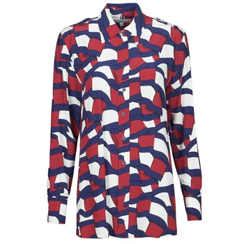 Tommy Hilfiger VISCOSE PRINTED BLOUSE LS womens Shirt in Multicolour - Sizes FR 34,FR 36,FR 38,FR 40,FR 42