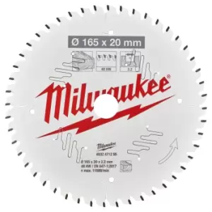 Milwaukee Thin Kerf Wood Cutting Circular Saw Blade 160mm 24T 20mm