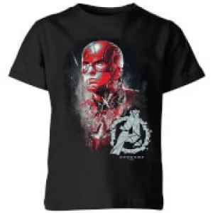 Avengers Endgame Captain America Brushed Kids T-Shirt - Black - 3-4 Years