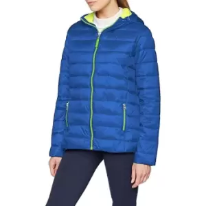 Result Urban Womens/Ladies Snowbird Hooded Jacket (L) (Ocean/Lime)