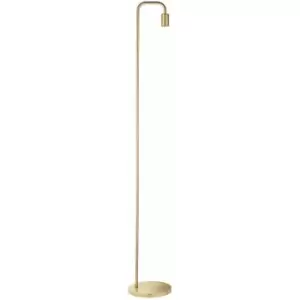 Down light Floor Lamp Brushed Brass Free Standing Metal Curved Over Head Reading