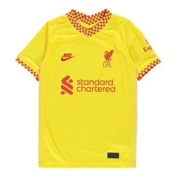 Nike Liverpool Third Shirt 2021 2022 Junior - Yellow