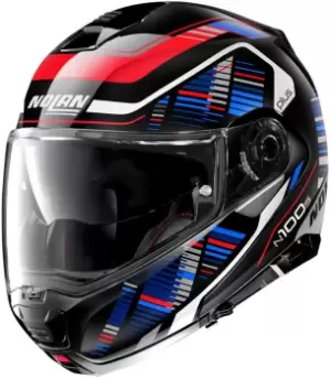 Nolan N100-5 Plus Starboard N-Com Helmet, black-red-blue Size M black-red-blue, Size M