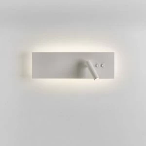 LED 1 Light Indoor Wall Light Matt White with Reader