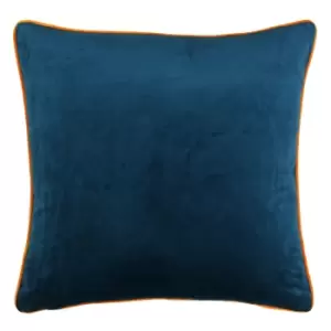 Riva Home Meridian Cushion Cover (55 x 55cm) (Teal/Clementine)