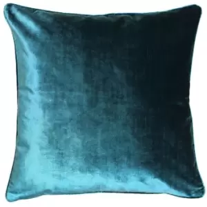 Riva Home Luxe Velvet Cushion Cover (55 x 55cm) (Teal) - Teal