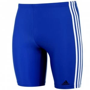 adidas Mens Primeblue 3-Stripes Swim Jammer - Col/Royal