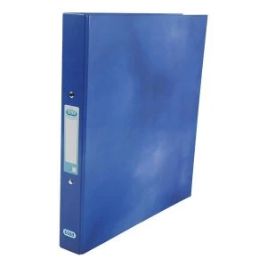 Elba Classy Ring Binder A4 2 O Ring 25mm Laminated Metallic Blue