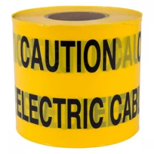 Caution Electric Cable Below Non Adhesive Tape 150mm x 365m