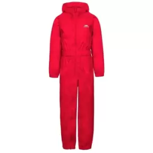 Trespass Childrens/Kids Button Rain Suit (2-3 Years) (Red)