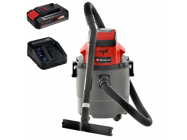 Einhell TC-VC 18/15 18v Cordless Wet & Dry Vacuum Cleaner 15L TC-VC 18/15 Solo Batteries: 2 x 4ah Li-ion