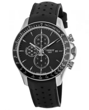 Tissot V8 Automatic Black Chronograph Dial Black Leather Strap Mens Watch T106.427.16.051.00 T106.427.16.051.00