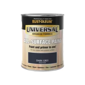 Rust-Oleum Dark Grey Gloss Universal All-Surface Paint Grey