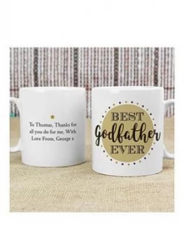 Personalised Best Godfather/Godmother Mug - GODFATHER, One Colour, Women