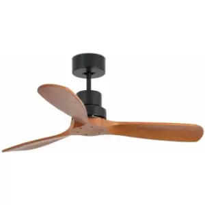 Faro Mini Lantau Small Matt Black Ceiling Fan With DC Motor, 6 Speed