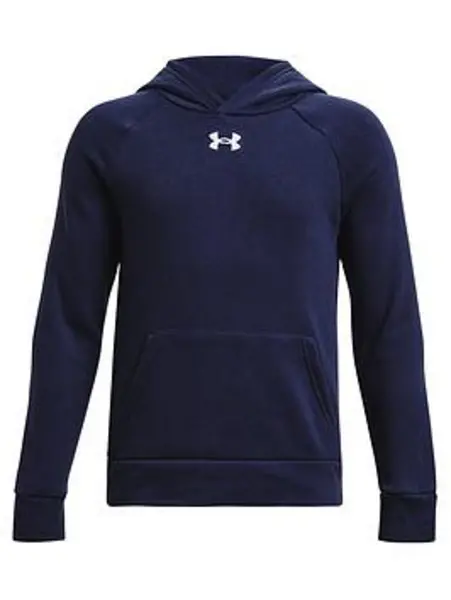 Under Armour Boys Rival Fleece Hoodie - Navy, Size S=7-8 Years