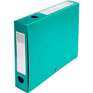 Exacompta Transfer Files 59633E A4 Green Polypropylene 2.5 x 3.3cm Pack of 10