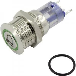 TRU COMPONENTS LAS2 GQF 11EG12VN Tamper proof pushbutton 250 V AC 3 A 1 x OffOn IP40 momentary