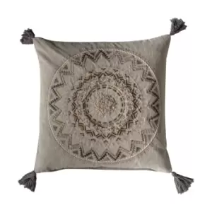 Crossland Grove Fortaleza Tassel Cushion Natural 50 X 50Cm