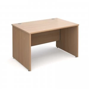 Maestro 25 PL Straight Desk 1200mm x 800mm - Beech Panel Leg Design