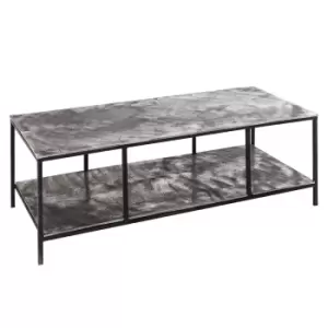 Silver Rectangle Coffee Table - Farrah