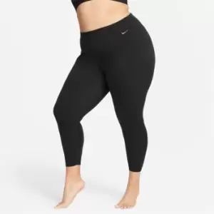 Nike Dri-FIT Zenvy Womens Gentle-Support High-Waisted 7/8 Leggings (Plus Size) - Black