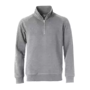 Clique Unisex Adult Classic Melange Half Zip Sweatshirt (XS) (Grey)